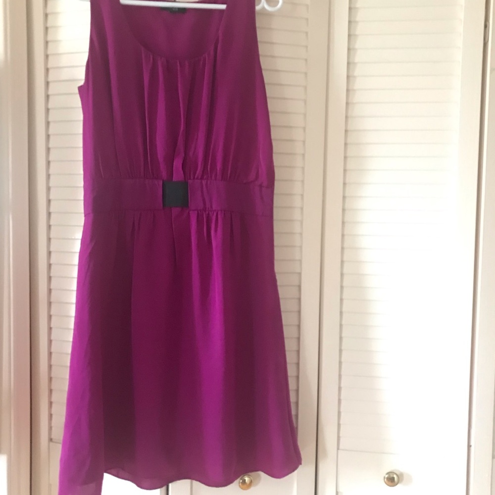 Purple sleeveless dress